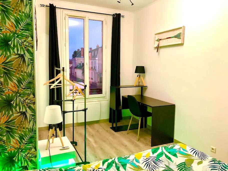 Le Led Room,Centre Ville Place De Parking Gratuite Sens Luaran gambar