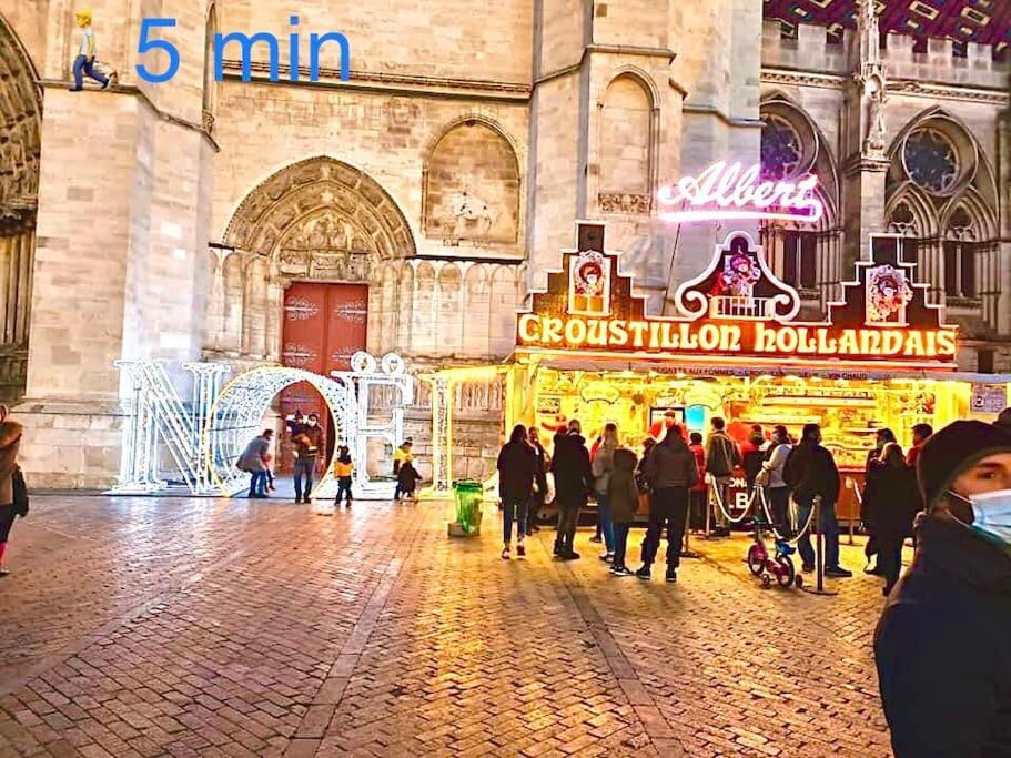Le Led Room,Centre Ville Place De Parking Gratuite Sens Luaran gambar